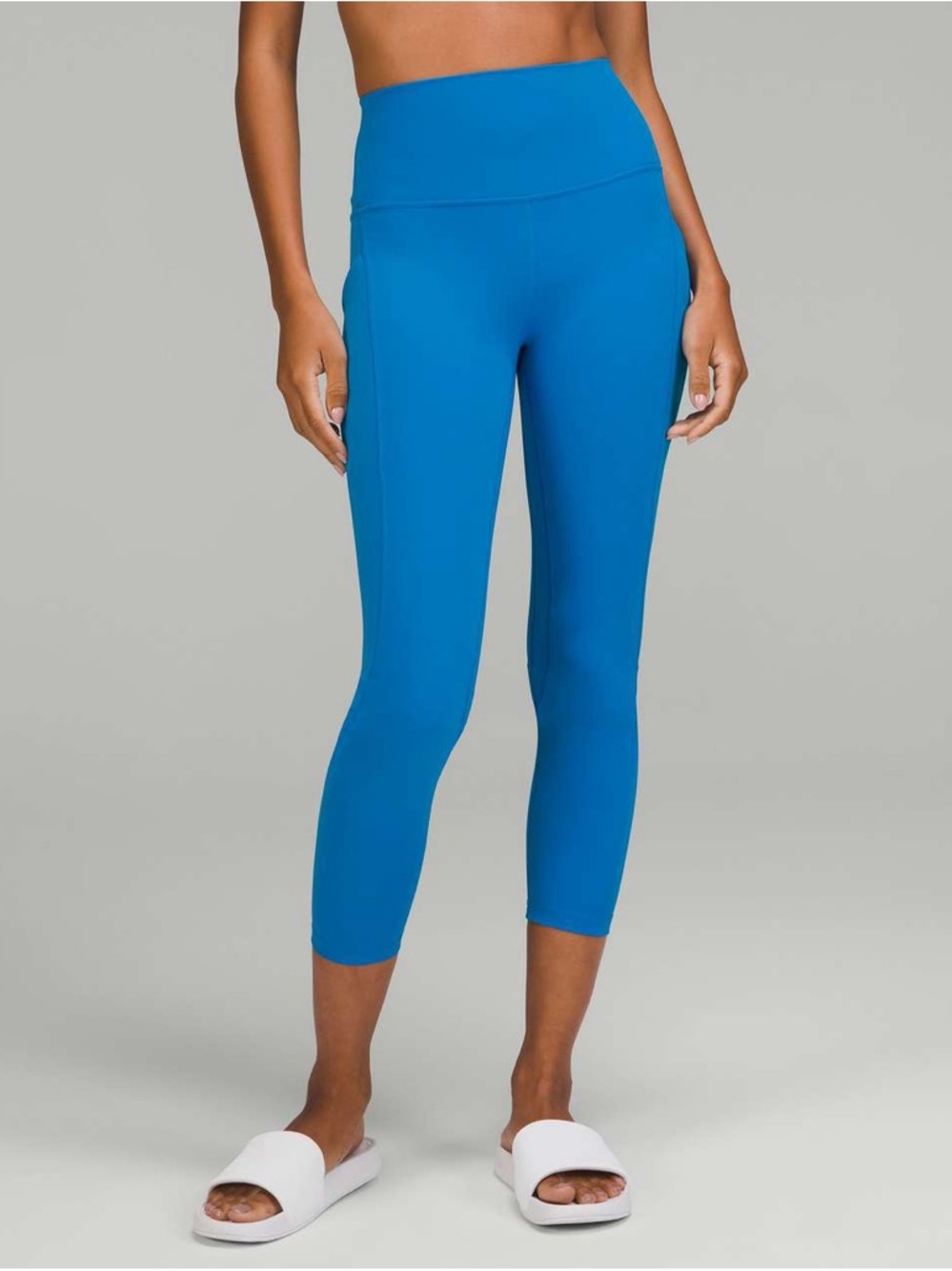 Lululemon Align High Rise Leggings 25” Pockets Blue Poolside Size 14 NWT